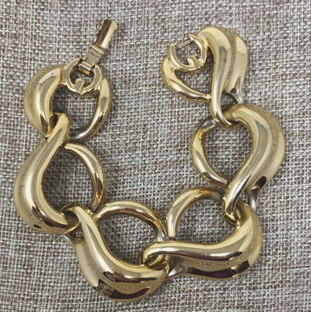 Vintage Givenchy Chunky Link Bracelet Signed